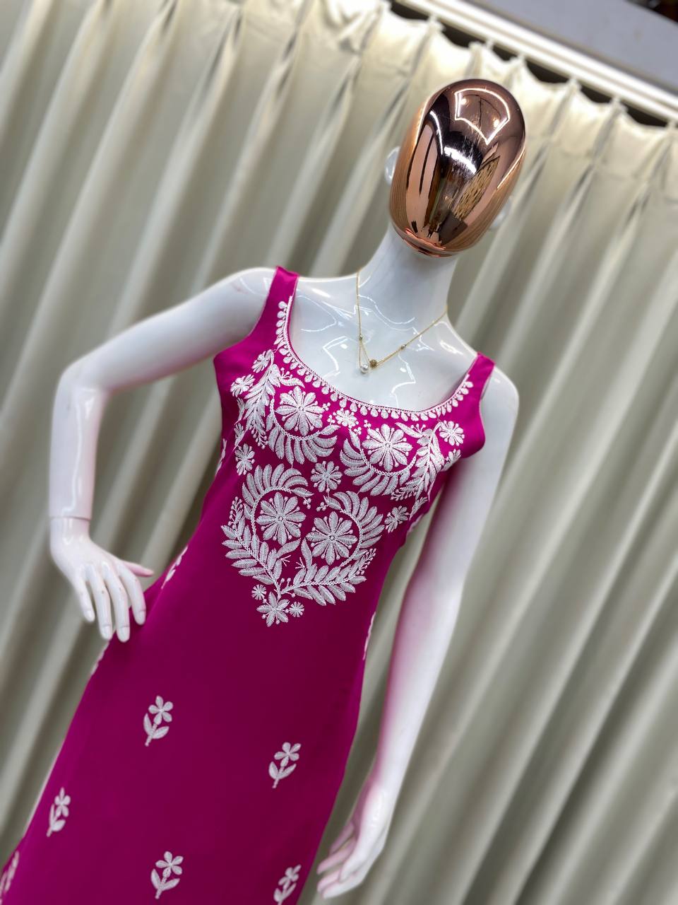 Designer Rayon Embroidered Top and Plazzo Set | Comfortable Daily & Casual Wear