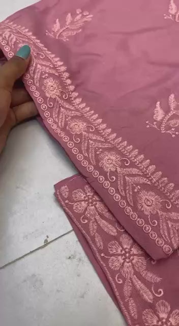 Exclusive Rayon Embroidered Kurta Plazzo Set with Dupatta | Comfortable Regular Wear
